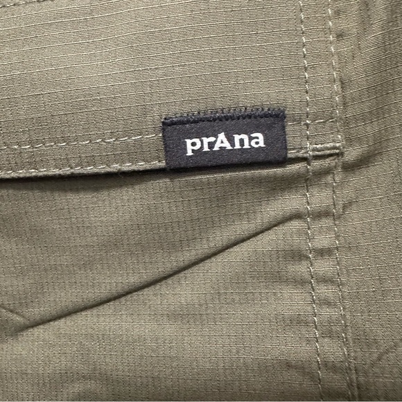 PrAna Double Peak E-Waist Short Cargo Green Size Large - Picture 5 of 7